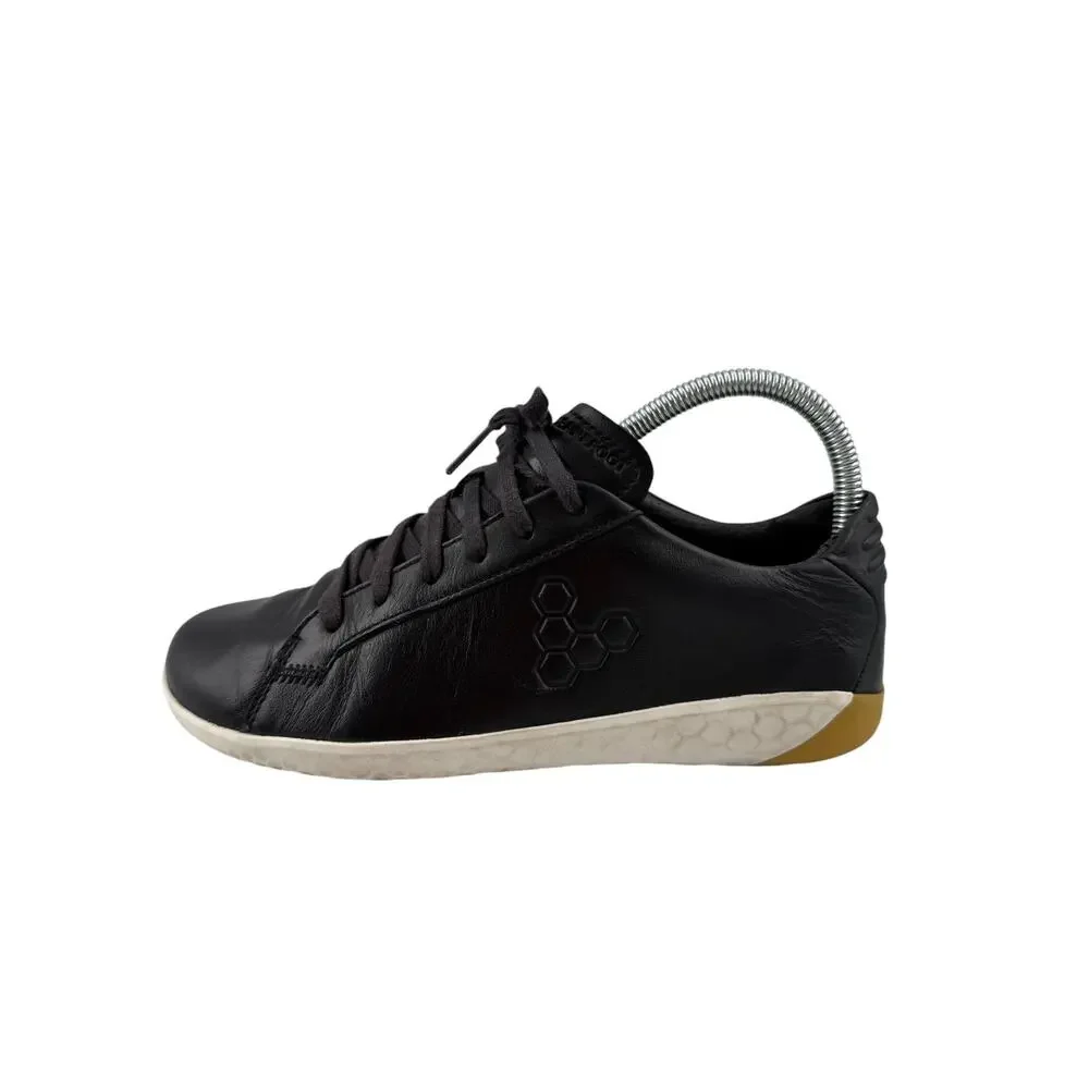 Vivobarefoot Geo Court II Men Black Leather Barefoot Sneakers EU 37 US 4.5 Minim